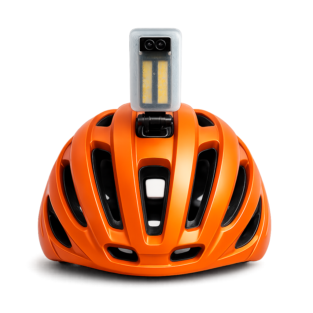 LROX Fahrradhelm mit Sicherheitsmodul von vorne